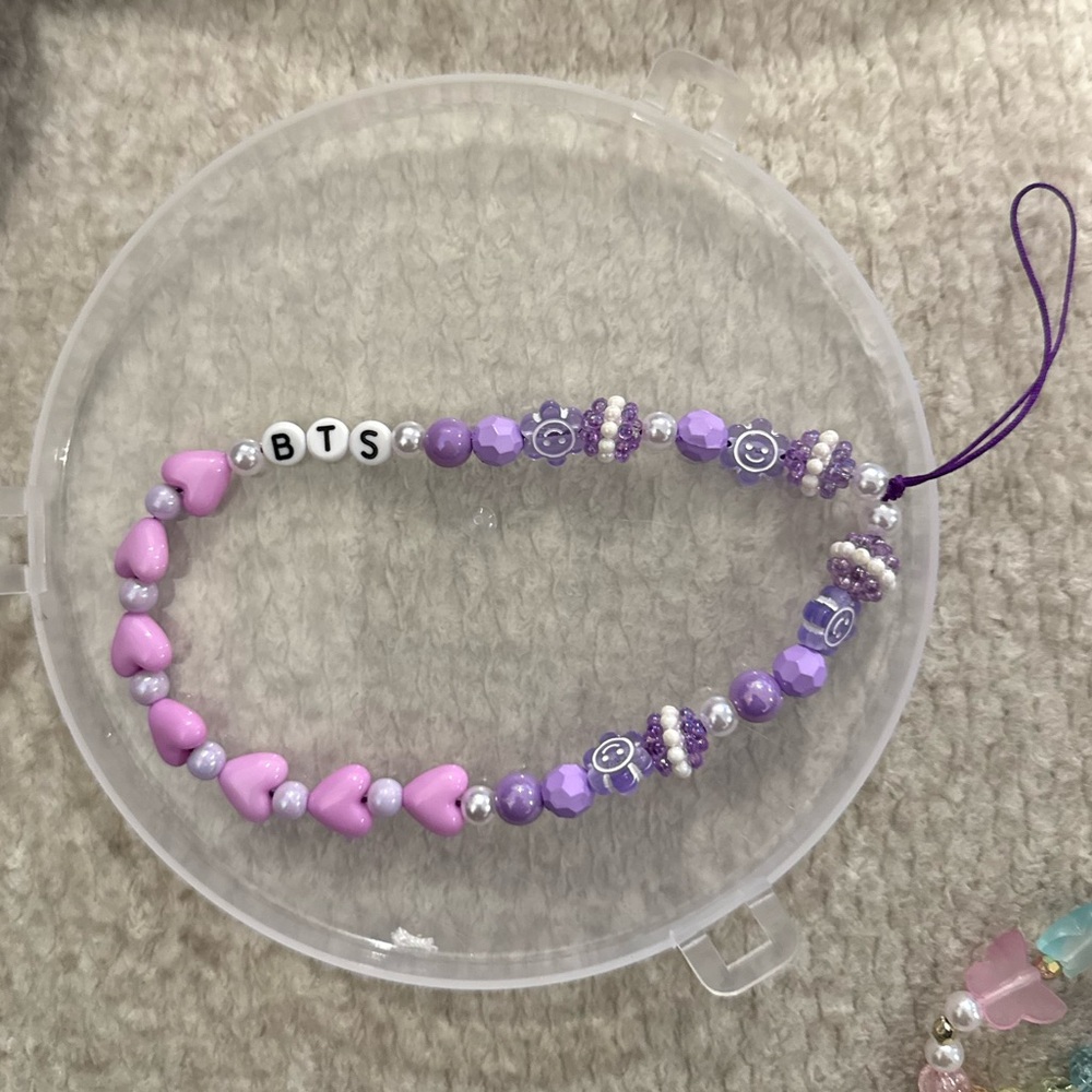 Cute Custom Phone Charm Wristlet